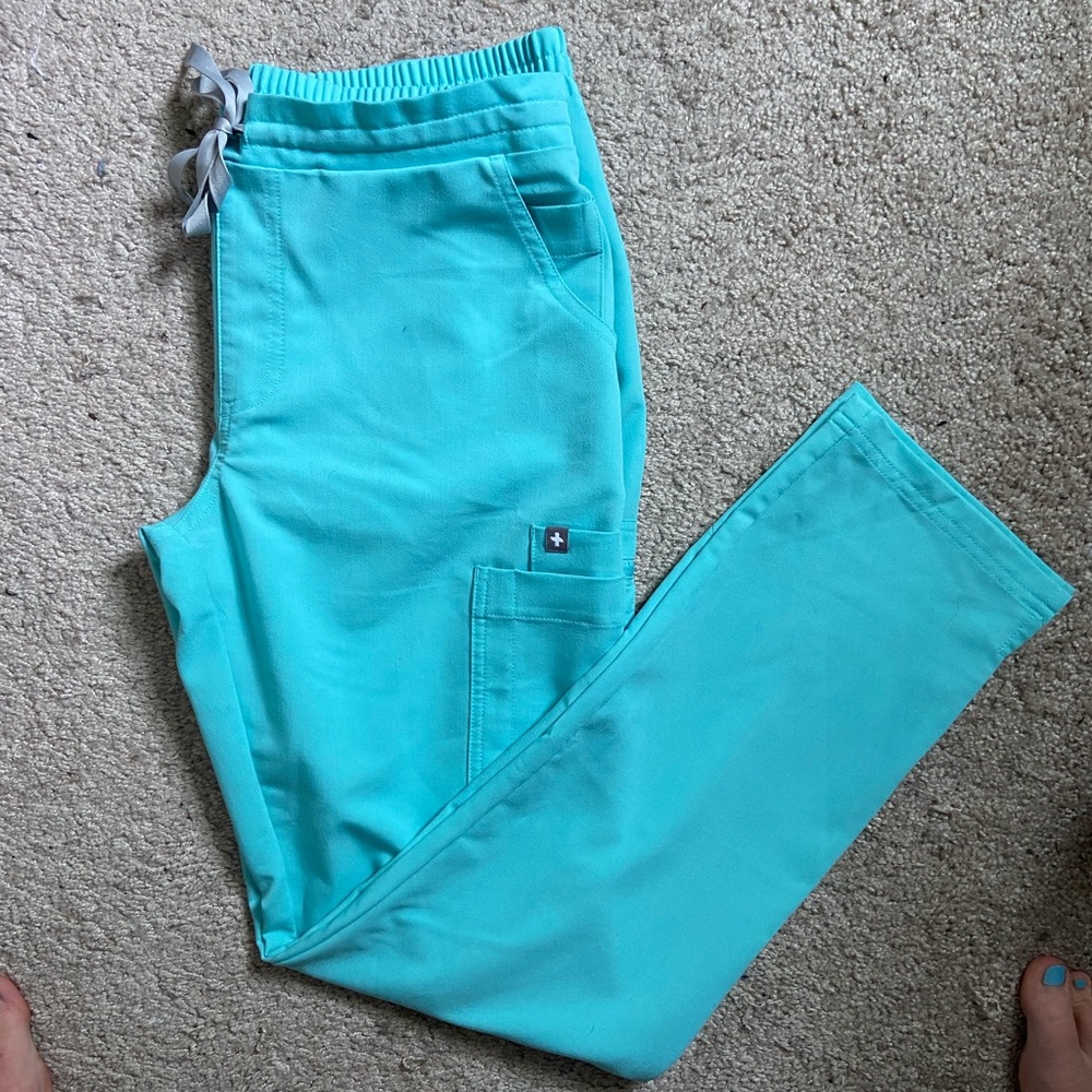 Limited Edition Aqua Figs Skinny scrub pants